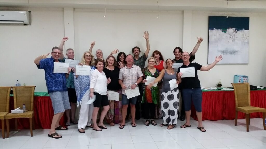 The end of a training program is always a time to celebrate - Ubud, Bali - 2015